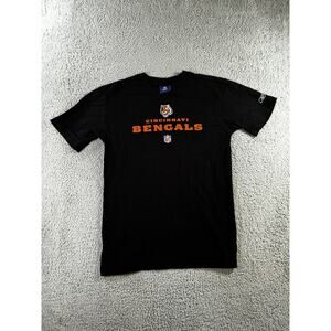 Vintage Reebok NFL On Field Cincinnati Bengals‎ T Shirt Boys 18 20 Short Sleeve